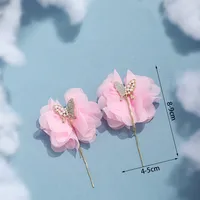 1 Pair Simple Style Classic Style Flower Lace Copper Alloy Zircon Ear Studs sku image 10