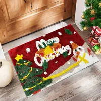 Cute Christmas Tree Letter Snowflake Polyester Carpet Bathing main image 1