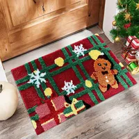 Cute Christmas Tree Letter Snowflake Polyester Carpet Bathing main image 3