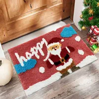 Cute Christmas Tree Letter Snowflake Polyester Carpet Bathing main image 4