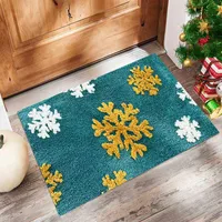 Cute Christmas Tree Letter Snowflake Polyester Carpet Bathing sku image 4