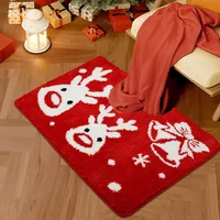 Casual Vacation Santa Claus Elk Imitation Cashmere Carpet Bathing main image 2