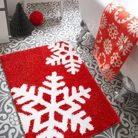 Casual Vacation Santa Claus Elk Imitation Cashmere Carpet Bathing main image 1