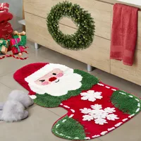 Casual Vacation Santa Claus Elk Imitation Cashmere Carpet Bathing main image 3