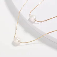 Elegant Luxurious Queen Pearl Alloy Freshwater Pearl Wholesale Layered Necklaces main image 9