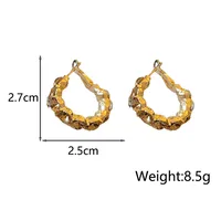 1 Pair Simple Style Round Inlay Alloy Rhinestones Earrings main image 2