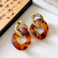 1 Pair Retro Ethnic Style Simple Style Geometric Arylic Drop Earrings main image 3