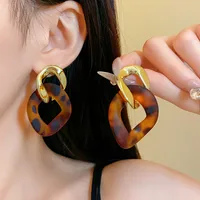 1 Pair Retro Ethnic Style Simple Style Geometric Arylic Drop Earrings main image 4