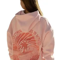 Hoodies & Sweatshirts Long Sleeve Printing Pocket Vacation Streetwear Letter Coconut Tree main image 2