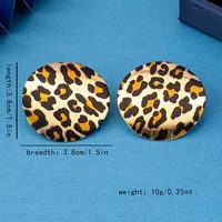 1 Pair IG Style Retro Classic Style Leopard Alloy Ear Studs main image 2