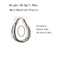 Ethnic Style Simple Style Classic Style Geometric Plastic Beaded Chain Layered Necklaces Wholesale main image 2