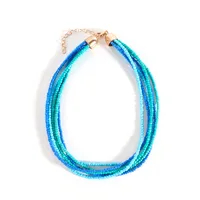 Ethnic Style Simple Style Classic Style Geometric Plastic Beaded Chain Layered Necklaces Wholesale sku image 6