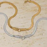 Wholesale Jewelry Modern Style Artistic Snake 304 Stainless Steel 316 Stainless Steel  16K Gold Plated White Gold Plated Gold Plated Plating Necklace main image 7