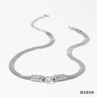 Wholesale Jewelry Modern Style Artistic Snake 304 Stainless Steel 316 Stainless Steel  16K Gold Plated White Gold Plated Gold Plated Plating Necklace sku image 2