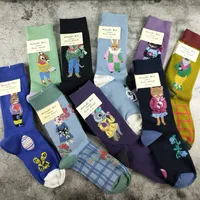 Unisex Cute Animal Cotton Crew Socks A Pair main image 1