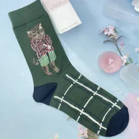 Unisex Cute Animal Cotton Crew Socks A Pair sku image 7