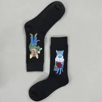 Unisex Cute Animal Cotton Crew Socks A Pair sku image 17