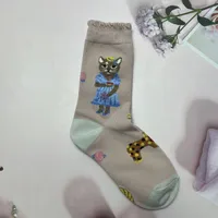 Unisex Cute Animal Cotton Crew Socks A Pair sku image 20