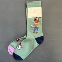 Unisex Cute Animal Cotton Crew Socks A Pair sku image 24