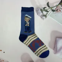 Unisex Cute Animal Cotton Crew Socks A Pair sku image 30