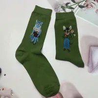 Unisex Cute Animal Cotton Crew Socks A Pair sku image 33