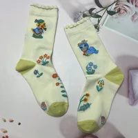 Unisex Cute Animal Cotton Crew Socks A Pair sku image 36