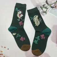 Unisex Cute Animal Cotton Crew Socks A Pair sku image 37