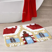 Casual Vacation Santa Claus Elk Imitation Cashmere Carpet Bathing sku image 10