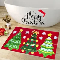 Casual Vacation Santa Claus Elk Imitation Cashmere Carpet Bathing sku image 8