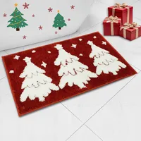 Casual Vacation Santa Claus Elk Imitation Cashmere Carpet Bathing sku image 11