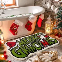 Casual Vacation Santa Claus Elk Imitation Cashmere Carpet Bathing sku image 41