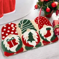 Casual Vacation Santa Claus Elk Imitation Cashmere Carpet Bathing sku image 12