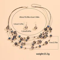 Bohemian Round Alloy Polyester Women's Jewelry Set main image 2