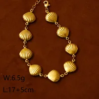 Wholesale Jewelry Vacation Beach Starfish Shell 304 Stainless Steel Zircon 18K Gold Plated Plating Stainless Steel Jewelry Sets sku image 1