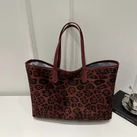 Women's Pu Leather Leopard Streetwear Square Open Shoulder Bag main image 2