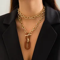 Retro Classic Style Geometric Alloy Aluminum Chain Women's main image 2