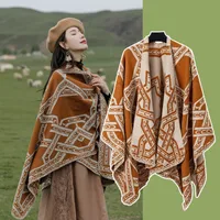 Women's Ethnic Style Chains Print Imitation Cashmere Shawl sku image 1