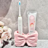 Simple Style Classic Style Bow Knot Ceramics Toothbrush Holder Toothbrush Holder Bathing main image 5