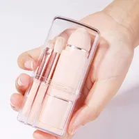 Hot Square 8-in -1 Makeup Brush Mini Portable Retractable Blush Brush Eye Shadow Brush Makeup Brush Suit sku image 1