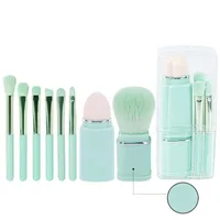 Hot Square 8-in -1 Makeup Brush Mini Portable Retractable Blush Brush Eye Shadow Brush Makeup Brush Suit sku image 3