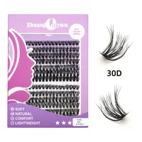 DIY False Eyelashes Fluffy D 30P 60P 80P 100P Hot  Hair Europe And The United States  Wholesale sku image 1