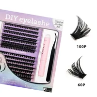 DIY False Eyelashes Fluffy D 30P 60P 80P 100P Hot  Hair Europe And The United States  Wholesale sku image 32