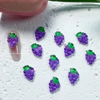 Summer Fruit Nail Art Cartoon Jewelry Resin Print Simulation Watermelon Strawberry Grape DIY Nail Decoration Mix sku image 7