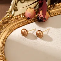 1 Pair Elegant Simple Style Pearl Glass Stud Earrings main image 6