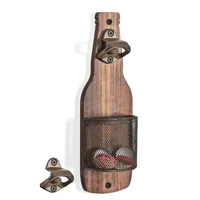 Retro Wine Bottle Wood sku image 1