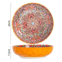 Retro Printing Ceramics Plate Tableware General Bag sku image 12