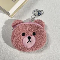 Women's Bear Plush Zipper Wallets sku image 1