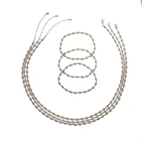 1 Piece 1 Set 304 Stainless Steel Bracelets Necklace main image 5