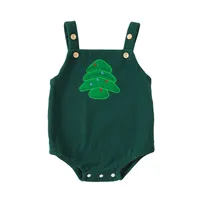 Christmas Cute Christmas Tree Elk Cotton Girls Jumpsuits main image 2