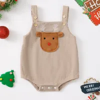 Christmas Cute Christmas Tree Elk Cotton Girls Jumpsuits main image 4